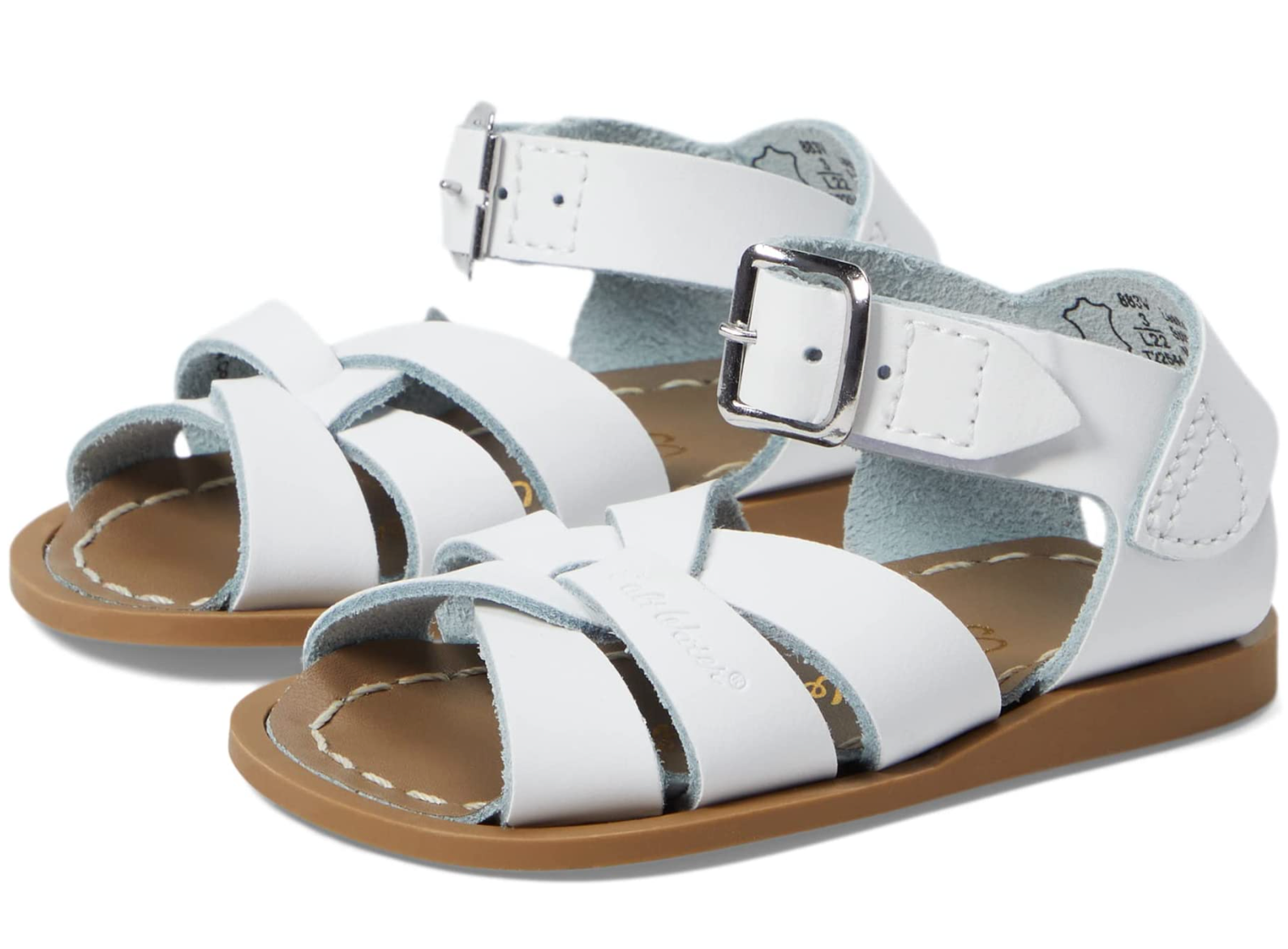 Silver saltwater sandals deals