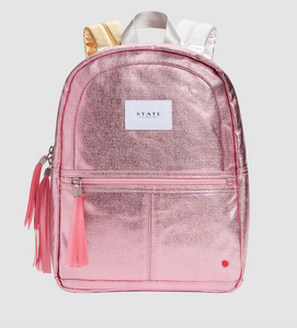 State Bags Kane Kids Mini Travel Metallic Pink/Silver