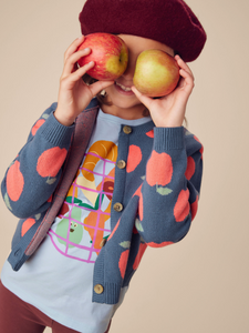 Tea Collection Iconic Cardigan Normandy Apples