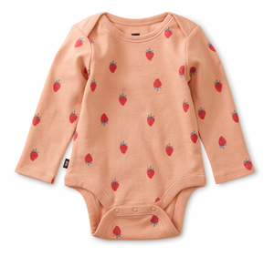 Tea Collection Baby Bodysuit Strawberries