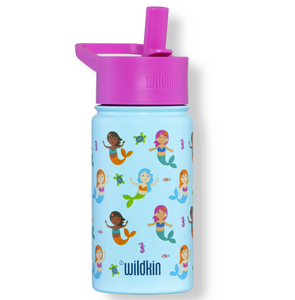 Wildkin Mermaid 14oz Stainless Steel Water Bottle