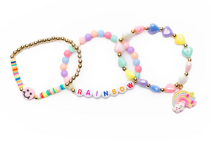 Great Pretenders Rainbow Smiles Bracelet 3pc Set