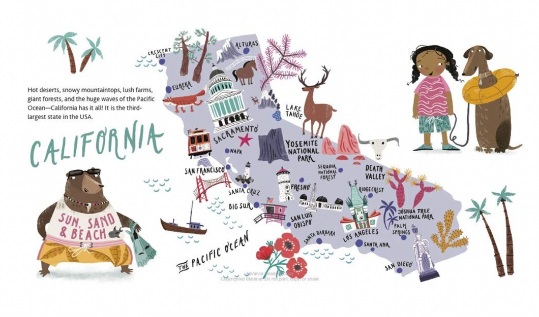 Welcome To California Hardcover Book
