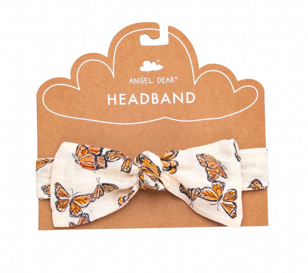 Angel Dear Headband Painted Monarch Butterflies