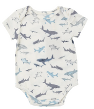 Load image into Gallery viewer, Angel Dear Bodysuit Sharks
