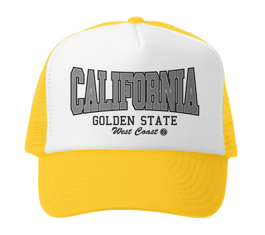 Grom Squad California Golden State Yellow Trucker Hat
