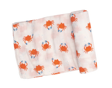 Load image into Gallery viewer, Angel Dear Swaddle Blanket Crabby Cuties
