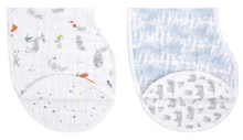 Load image into Gallery viewer, Aden + Anais Boutique Cotton Muslin Burpy Bibs 2 Pack Naturally
