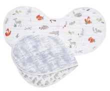 Load image into Gallery viewer, Aden + Anais Boutique Cotton Muslin Burpy Bibs 2 Pack Naturally
