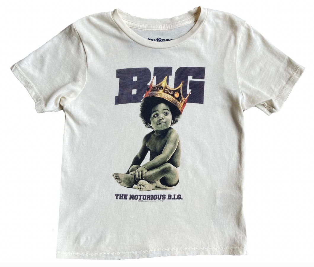 Rowdy Sprout Biggie Organic Short Sleeve Tee Dirty White