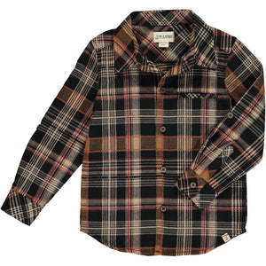 Me & Henry Brown Plaid Atwood Woven Shirt