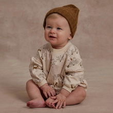 Load image into Gallery viewer, Rylee + Cru Crew Neck Romper Fox Forest Size 18-24m
